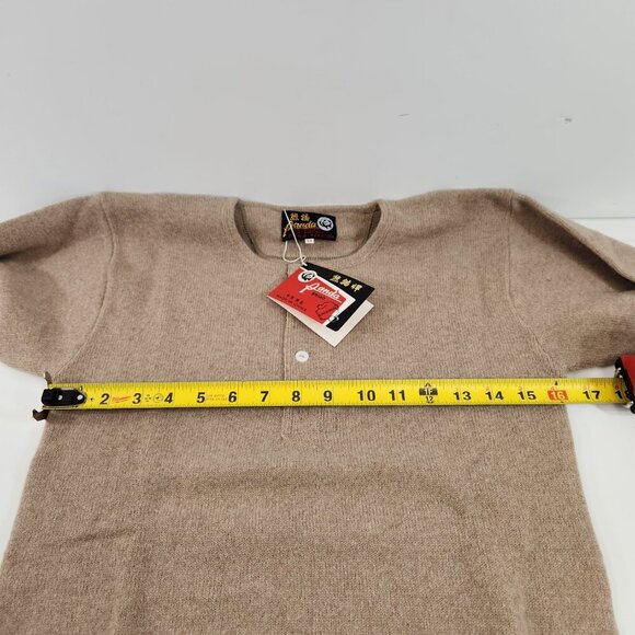 Panda Cashmere / Wool Blend Beige Sweater Vintage New w/ Tags - Picture 7 of 8